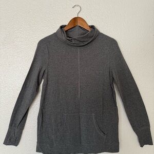 AnyBody Charcoal Turtleneck Sweater cozy pullover size xxs womens